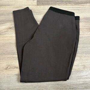 Eileen Fisher Petite Gray Stretch Slacks Pants Leggings Career office pants PM